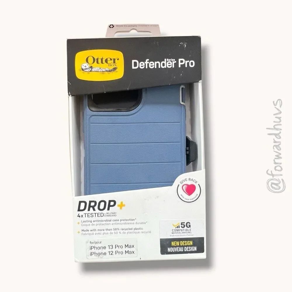 OtterBox Defender Pro Case Blue iPhone 12 13 Pro Max Open Box